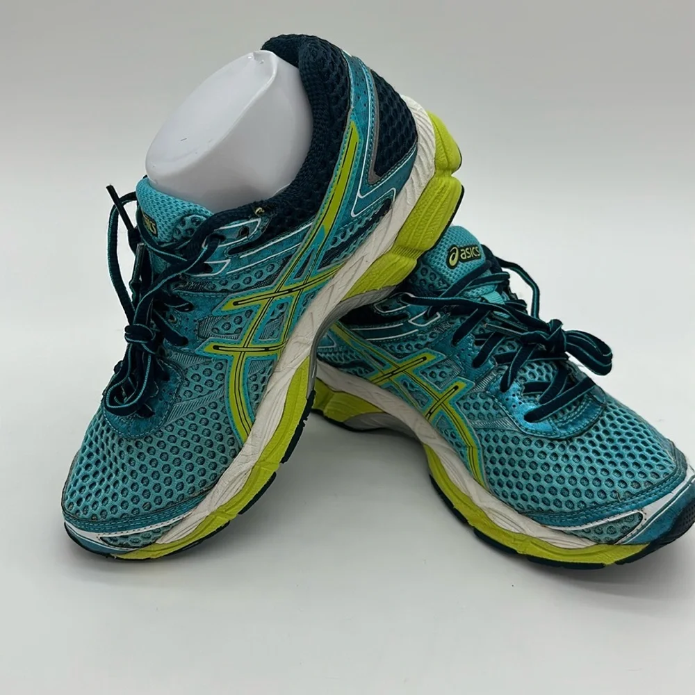 Asics Gel-Cumulus 16 Women's Shoes Athletic Walking Running Gym Blue Green Size7